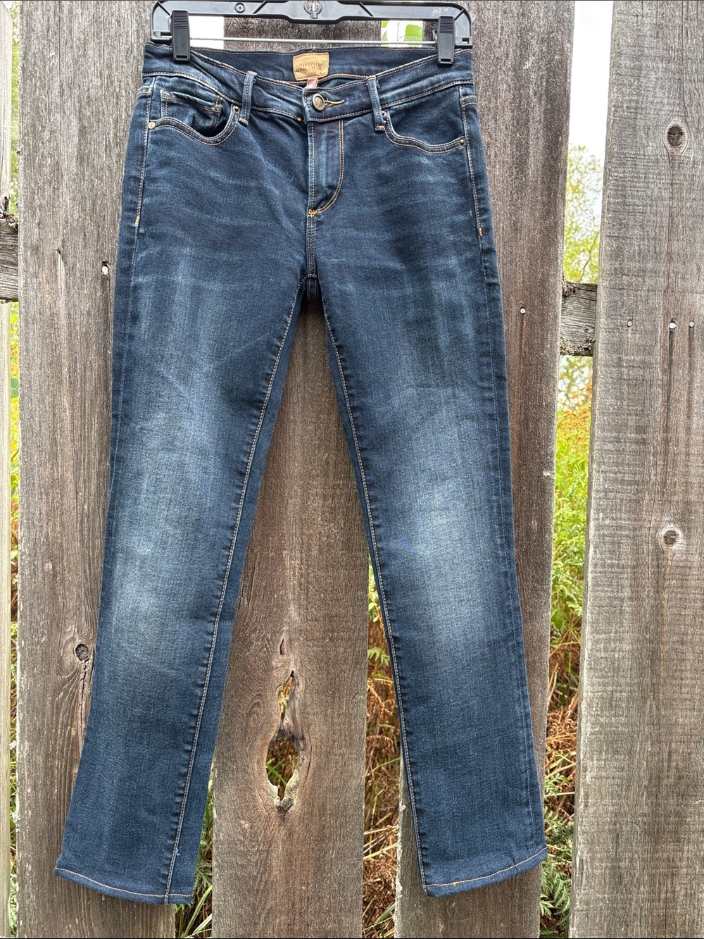 DRIFTWOOD Audrey Women's Faded Dark Blue Straight leg Jeans